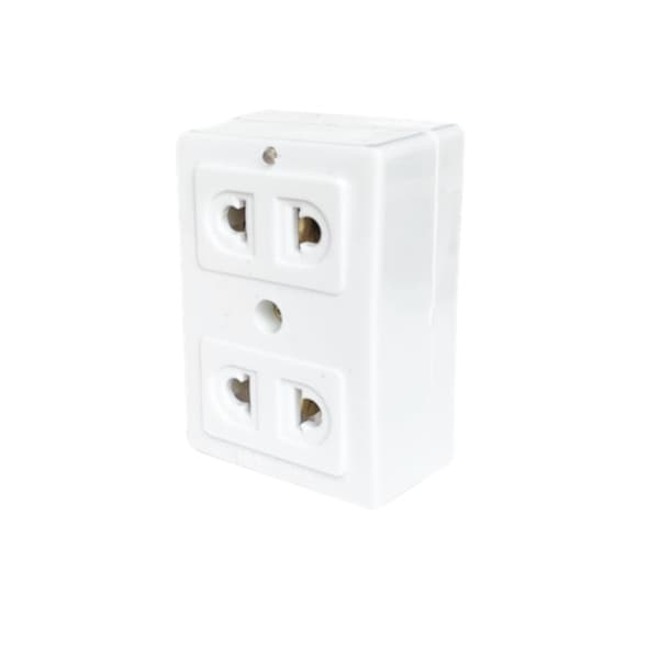 Ổ cắm 2 Lỗ ABS