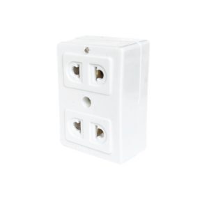 Ổ Cắm 2 Lỗ ABS